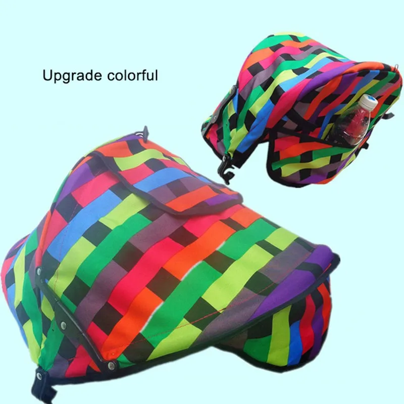 Colorful A Детская коляска с солнцезащитным козырьком, солнцезащитный козырек, чехол для коляски, аксессуары для коляски, автомобильное кресло, коляска, кепка, Солнцезащитный капюшон - Цвет: Colorful A