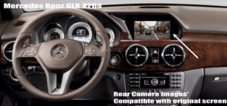 Автомобильная камера заднего вида для Mercedes Benz GLK Class X204-камера заднего вида RCA и экран совместимы
