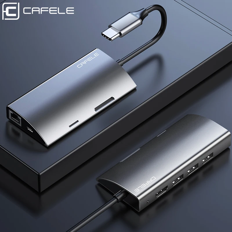 Многофункциональный USB-концентратор CAFELE адаптер USB Type-C на Multi 3 0 HDMI док-станция для