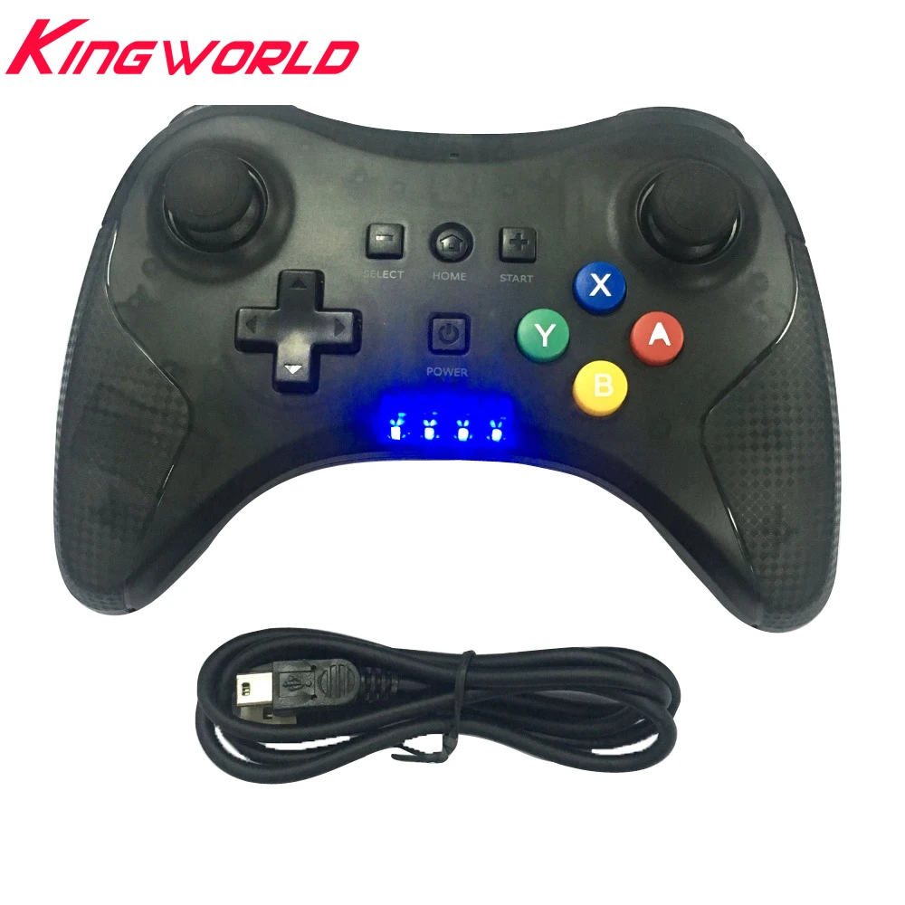 Pro Controller gaming Remote control wireless Gamepad Game Joystick corlorful pad indicator light for W-i-i-U Pro with USB