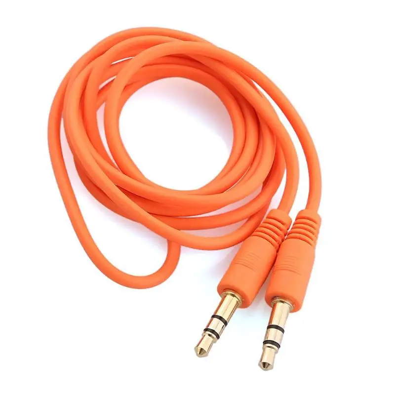 1x12g AUX сплав наслаждаться музыкой удобно плоский кабель 3,5 мм переменного тока 3-полюсный кабель со штыревыми соединителями на обоих концах для подключения лапши запись Джек аудио стерео Удлинитель
