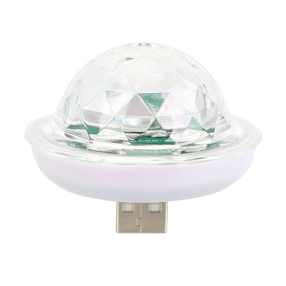 B type White YOSOLO декоративная лампа Автомобильный светодиодный светильник DJ RGB лампа USB Клубная Дискотека магический сценический светильник Авто интерьерный светильник орнамент - Название цвета: B type White