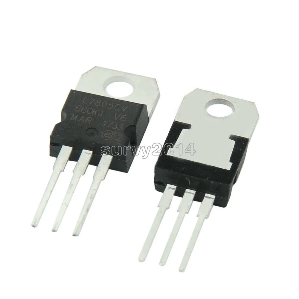 10 шт., L7805CV TO220 L7805 TO-220 7805 LM7805 MC7805, новая и оригинальная интегральная схема