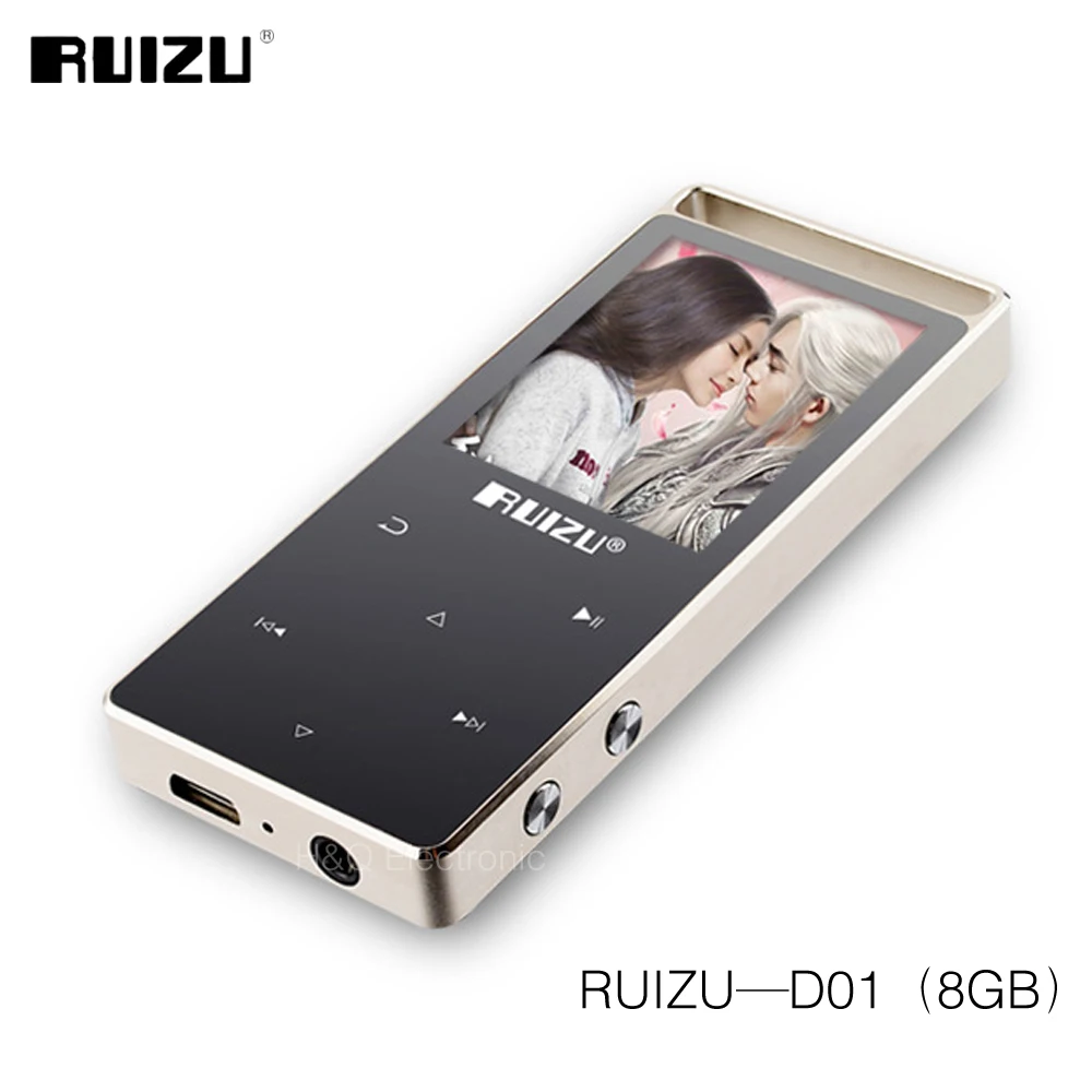 ruyazu D01 MP4 Bluetooth плеер 8 Гб Сенсорный экран 1,8 дюймов Поддержка диктофона FM Электронная книга Видео ПЕДО метр музыкальный плеер