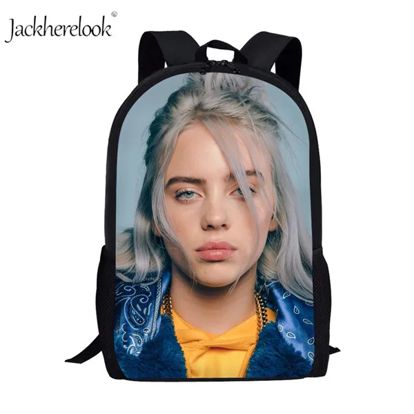 HK805C 3 шт./компл. Billie Eilish школьные сумки для подростков мальчиков и девочек хип-хоп детский школьный рюкзак раппер Женская Повседневная сумка детская книга Сумка - Цвет: HK805C