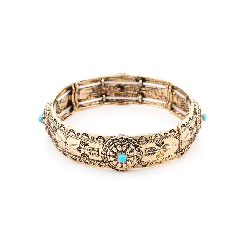 Ethnic Cuff Bangle Womens Bracelet Deco Stones Vintage Boho Bohemian Tribal Jewelry 2019 | Украшения и аксессуары