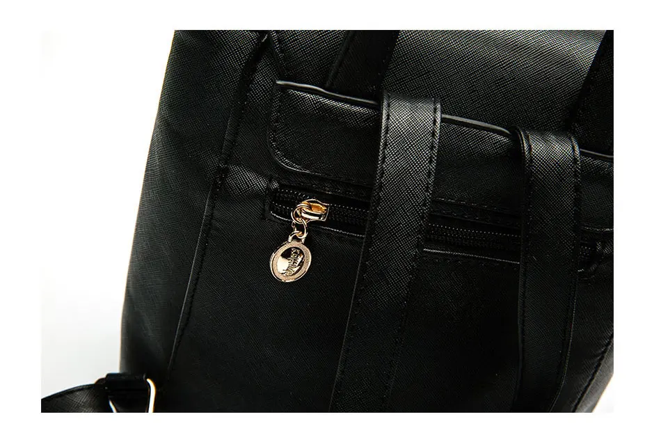 Женский рюкзак, высокое качество, из искусственной кожи, Mochila Escolar, школьные сумки для девочек-подростков, рюкзаки с верхней ручкой, Herald Fashion S125
