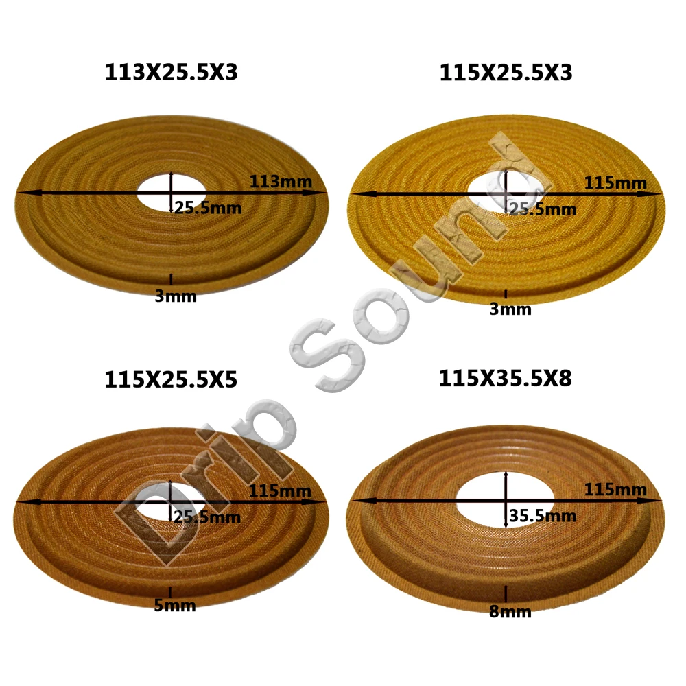 2 шт 113x25,5/115x25,5/115x35,5 мм эластичный волновой громкий динамик сабвуфер низкочастотный динамик с басами спикер Ремонт паук демпфер