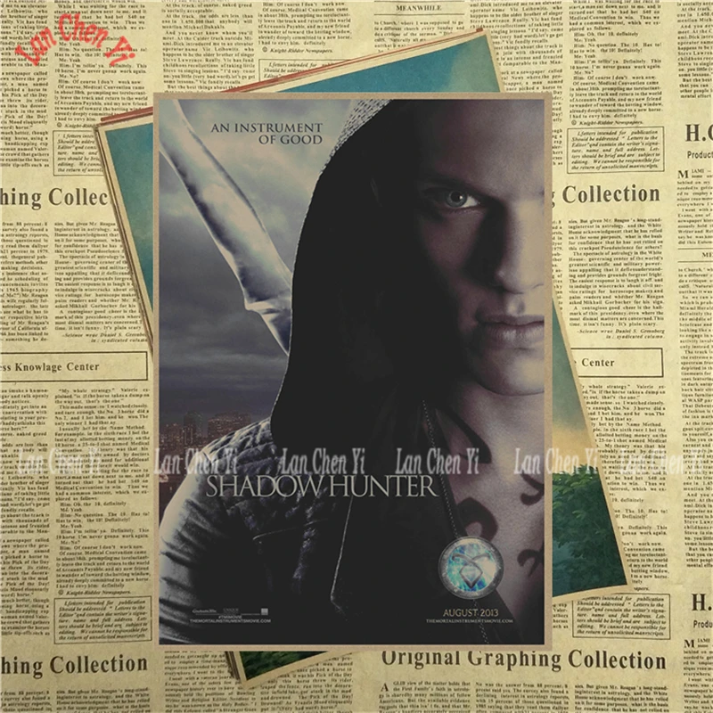 Sci fi экшн-фильм The Mortal Instruments: Город костей крафт-бумага плакат настенная бумага украшение интерьера