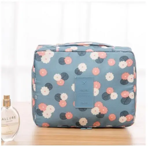 Blue Plum IUX Женская мода многофункциональная сумка для косметики косметическая коробка макияж Организация молния уход за кожей магазин путешествия торговля - Цвет: Blue Plum