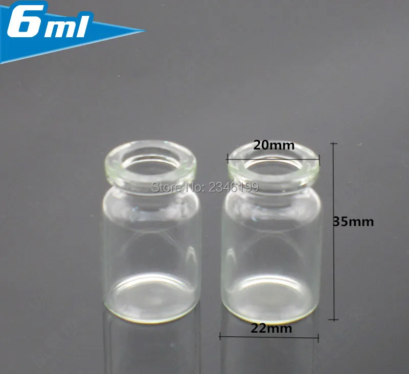 100 шт 5 мл 6 янтарные прозрачные стеклянные флаконы с алюминиево-пластиковой