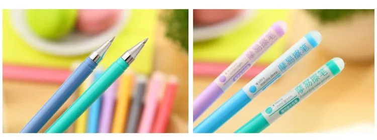 3 шт AIHAO 4651-10 цветов, трение, стираемая гелевая ручка, чернила 0,5 мм, стираемая ручка, школьные офисные принадлежности