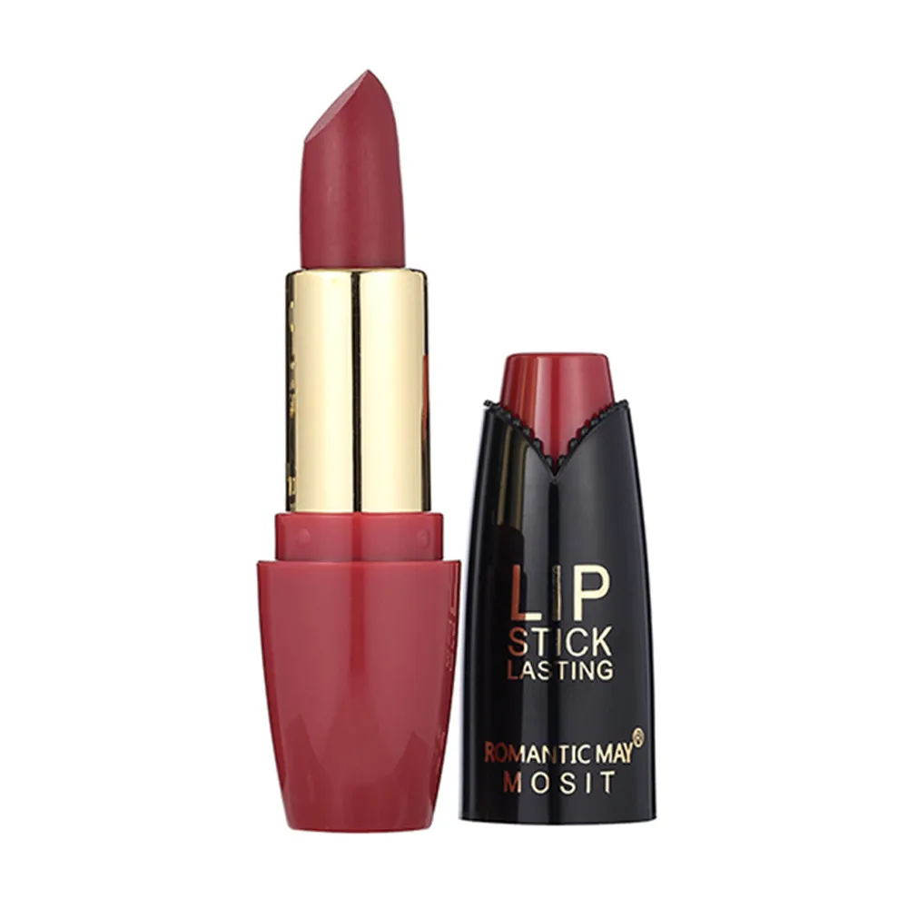 Matte Lipstick Wateproof Romantic May Lipstick Waterproof Long Lasting Matte Lip Cosmetic Beauty Make Lipstick Luxury Makeup