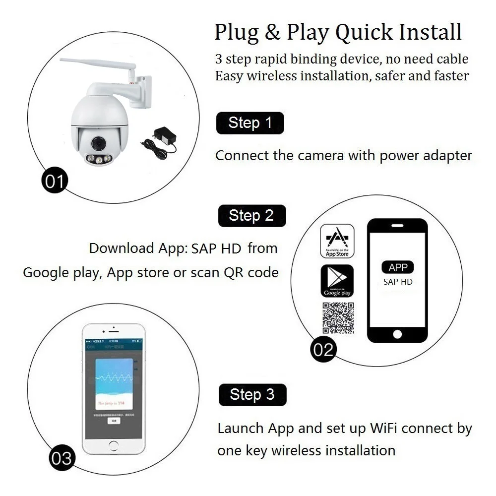 WANSCAM K21 1080P IP camera 3X Zoom Face Auto track Detection Tracking Network Camera P2P Wireless Baby Monitor Security Alarm |