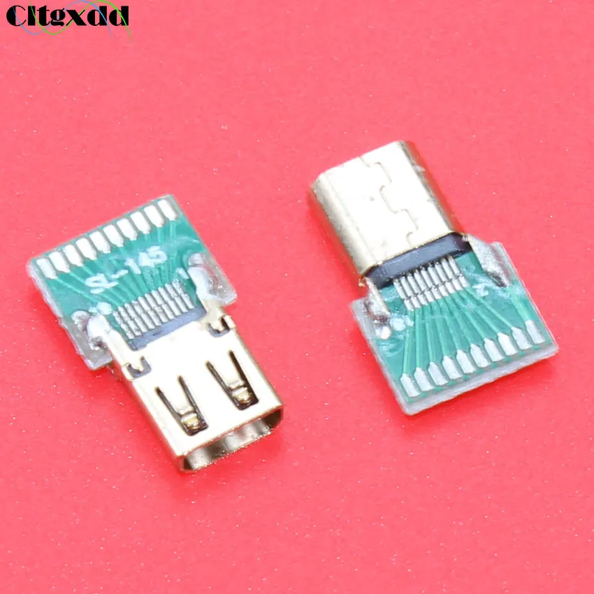 Cltgxdd 1 шт. позолоченная микро HDMI 19Pin Женская тестовая плата D Тип MICRO гнездо с
