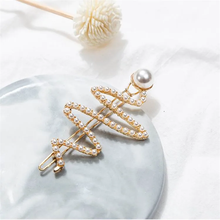 

Korean New Bowknot Star Hairgrips Hair Pins For Women Fashion Hair Accessories Barretter Hairwear Simulated Pearl Hair Clips