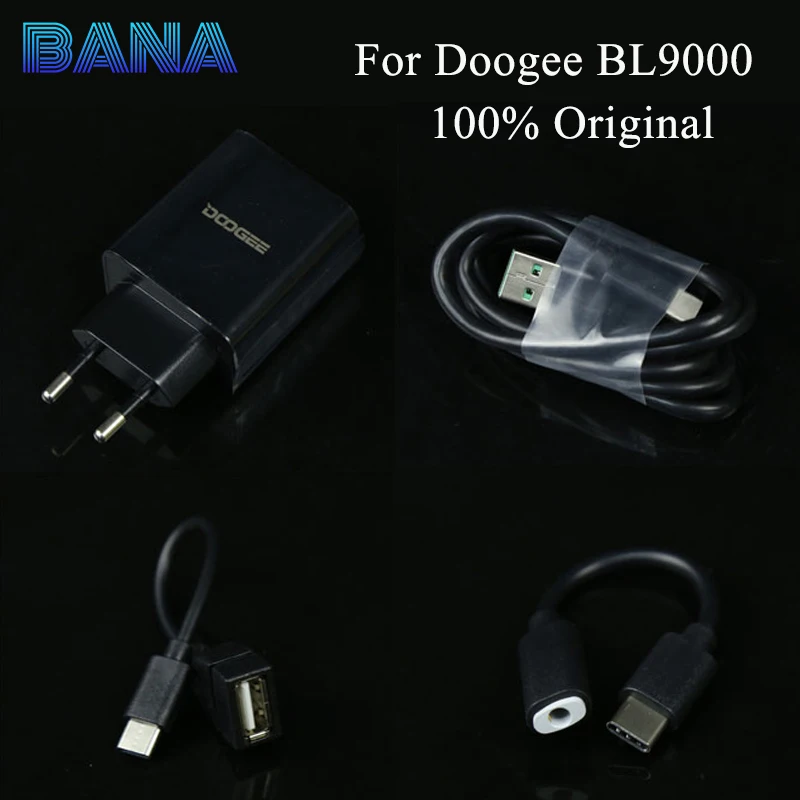 100% Оригинал Doogee BL9000 ЕС/Великобритания зарядное устройство адаптер вилка