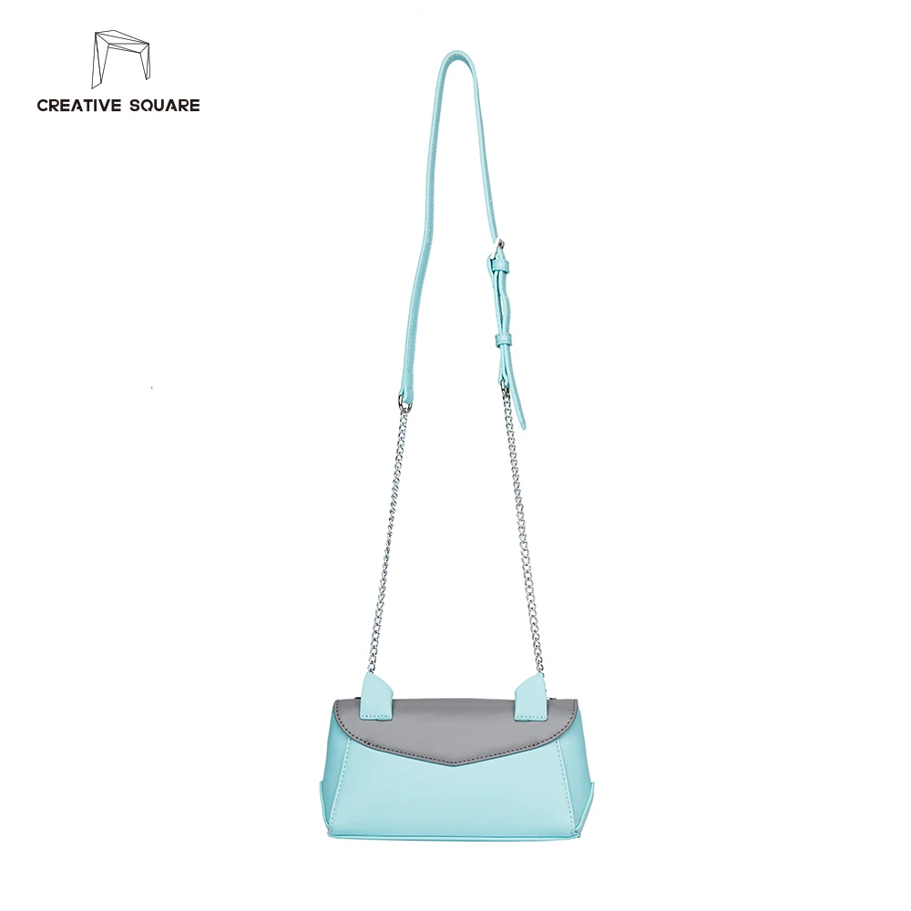 Creative Square luxury brand high quality original design young girl's shoulder bags with chain small cute PU leather handbag | Багаж и