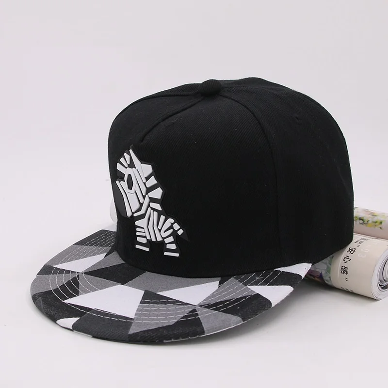 Новинка весны, регулируемая бейсбольная кепка с мультяшной пандой, s Snapback Головные уборы для молодых мужчин и женщин, модная кепка с животными в стиле хип-хоп, солнцезащитная Кепка - Цвет: zebra black
