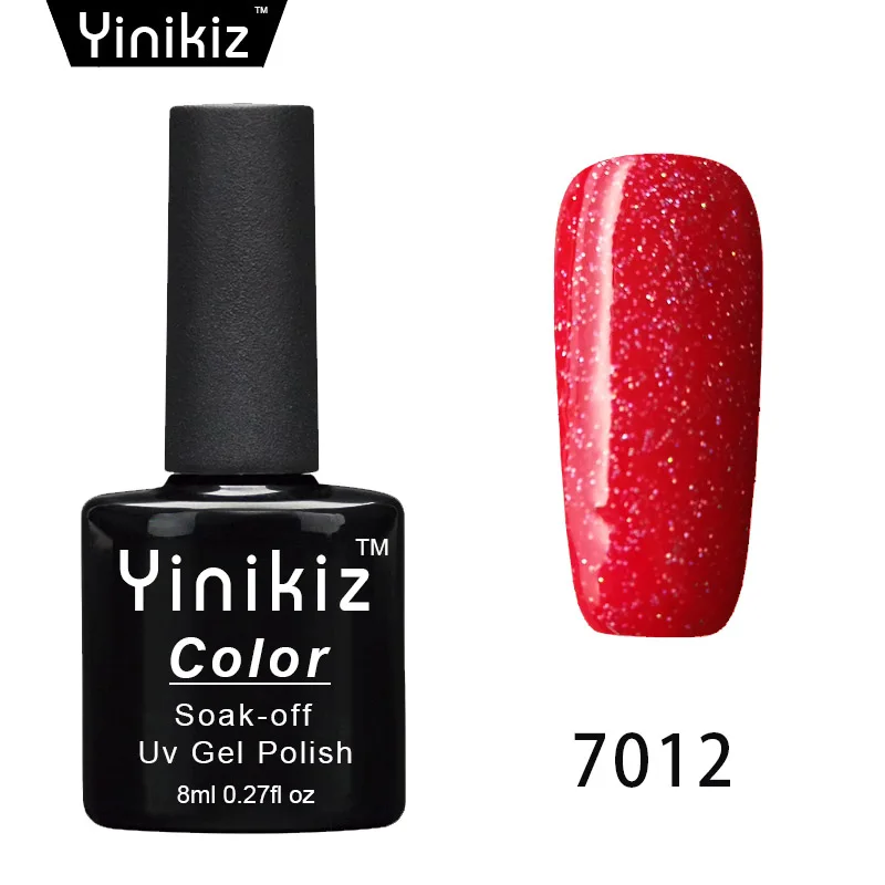 7012 Yinikiz блеск Радужный УФ-гель для ногтей Esmaltes лак для ногтей длительное покрытие верхнее покрытие основа для дизайна ногтей набор - Цвет: 7012