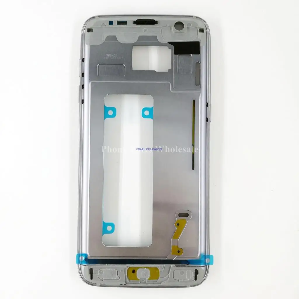 Новая средняя рамка Корпус для samsung Galaxy S7, S7 края ЖК передняя панель шасси с небольшими Запчасти+ Боковая кнопка