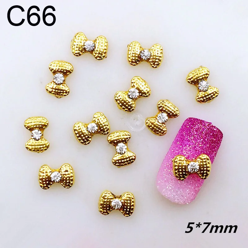 30 style 10Pcs 3D Charm DIY Special Design Gold Alloy Rhinestone Nail Art Accessory Manicure Jewelry Decoration For Nails | Красота и