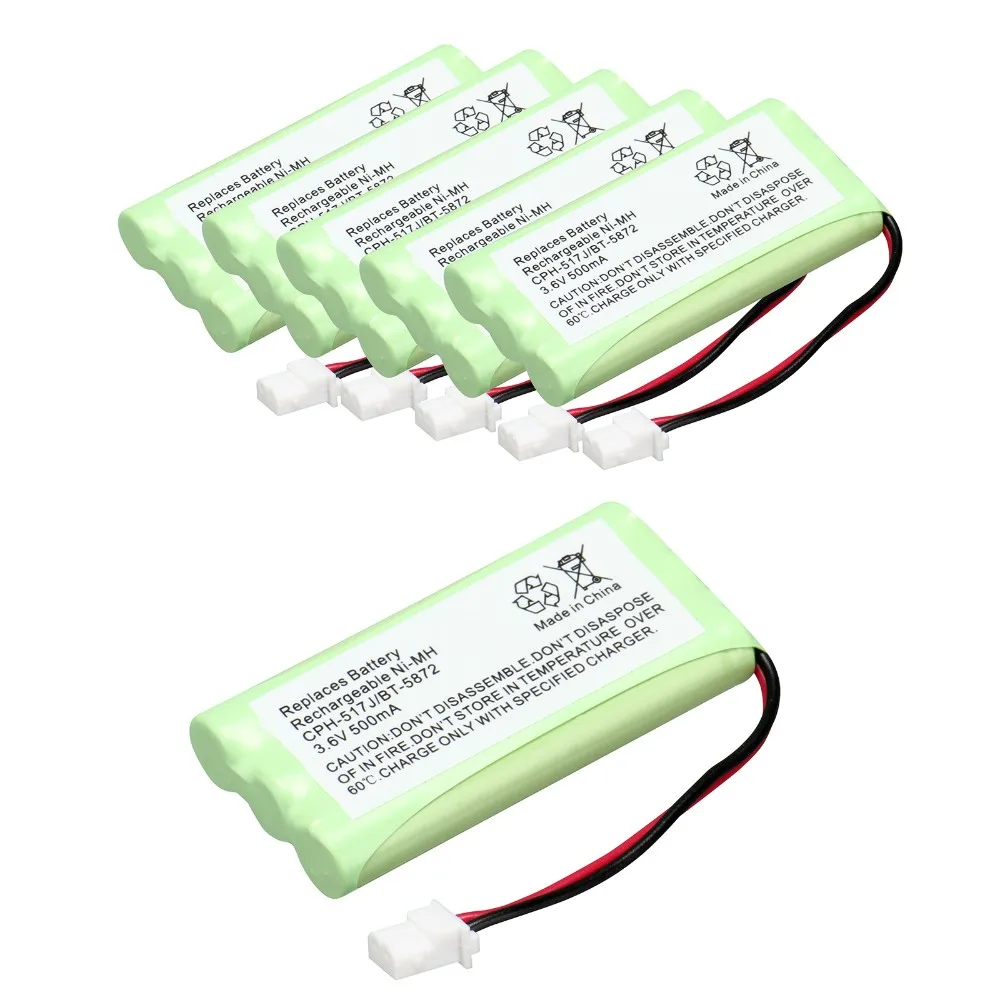 Новая портативная рация батарея 3,6 V 500 mAh батарея для домашнего телефона для Vtech CPH-517J BT-5872