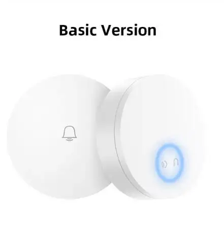 Basic versoin Xiaomi Linptech самогенерирующий беспроводной дверной звонок без батареи без проводки отключение памяти Регулируемая громкость работа с приложением Mihome - Цвет: Basic versoin