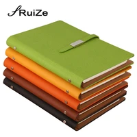 ruize hard cover a5 leather spiral notebook planner 2022 ring binder agenda organizer note book refill office stationery