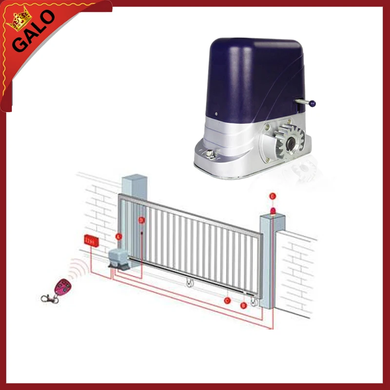 Электрическая автоматизация 500 кг/600 кг/800 кг/1200 кг раздвижные ворота операторский
