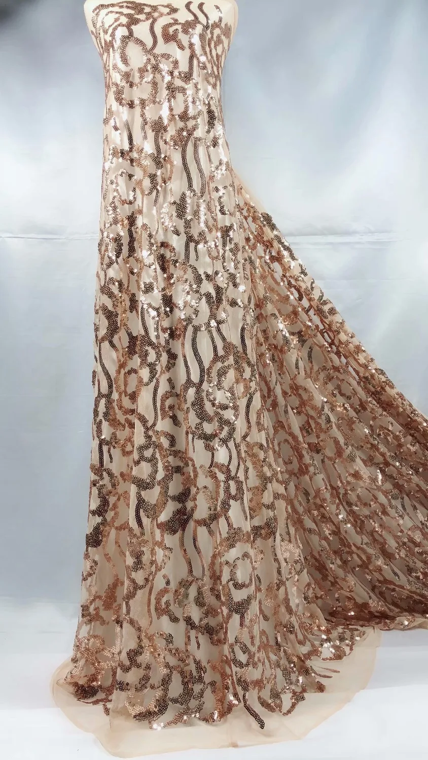 

African Lace Fabric High Quality Net Lace,French Voile Guipure tulle mesh sequins Lace Fabric for wedding dresses SU-J08103