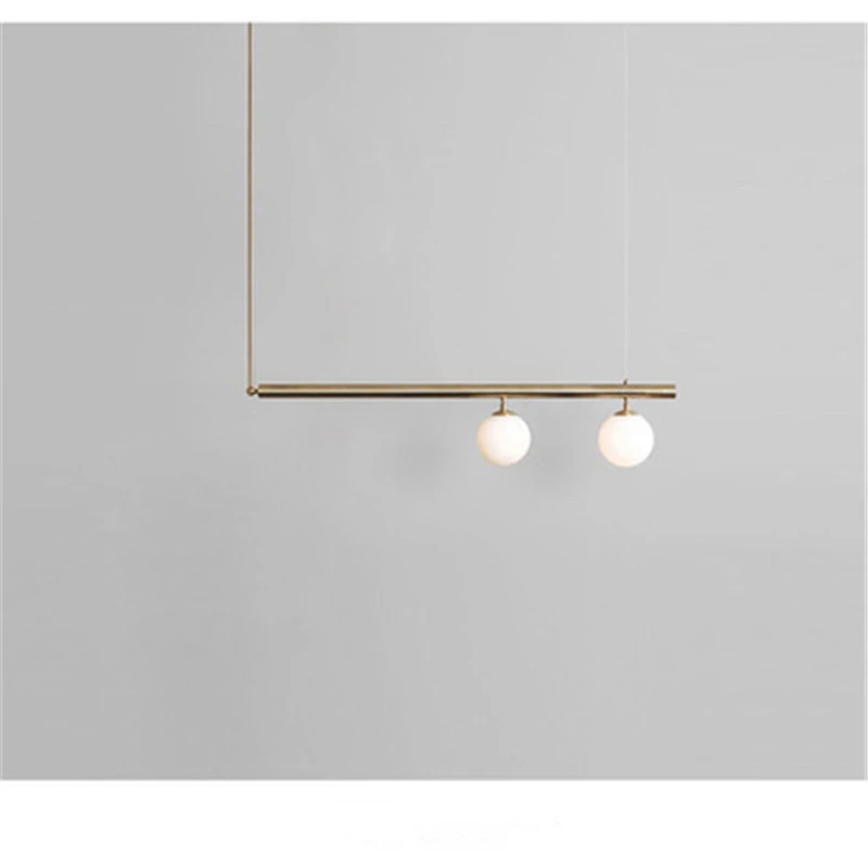 Lámpara colgante de ambiente minimalista nórdico, sala de galería creativa, cocina, suspensión geométrica, iluminación interior