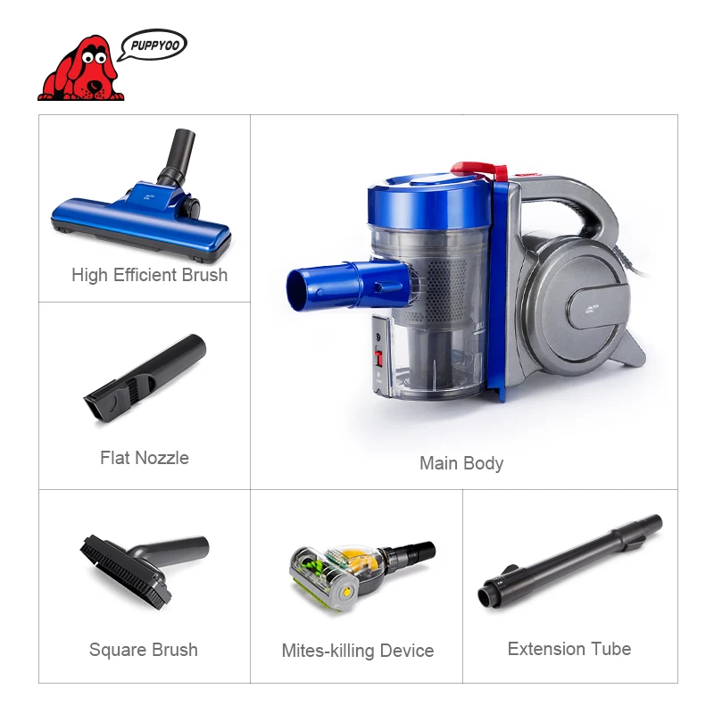 PUPPYOO Низкий Уровень Шума Главная Род Пылесос Портативный Пылесборник бытовой