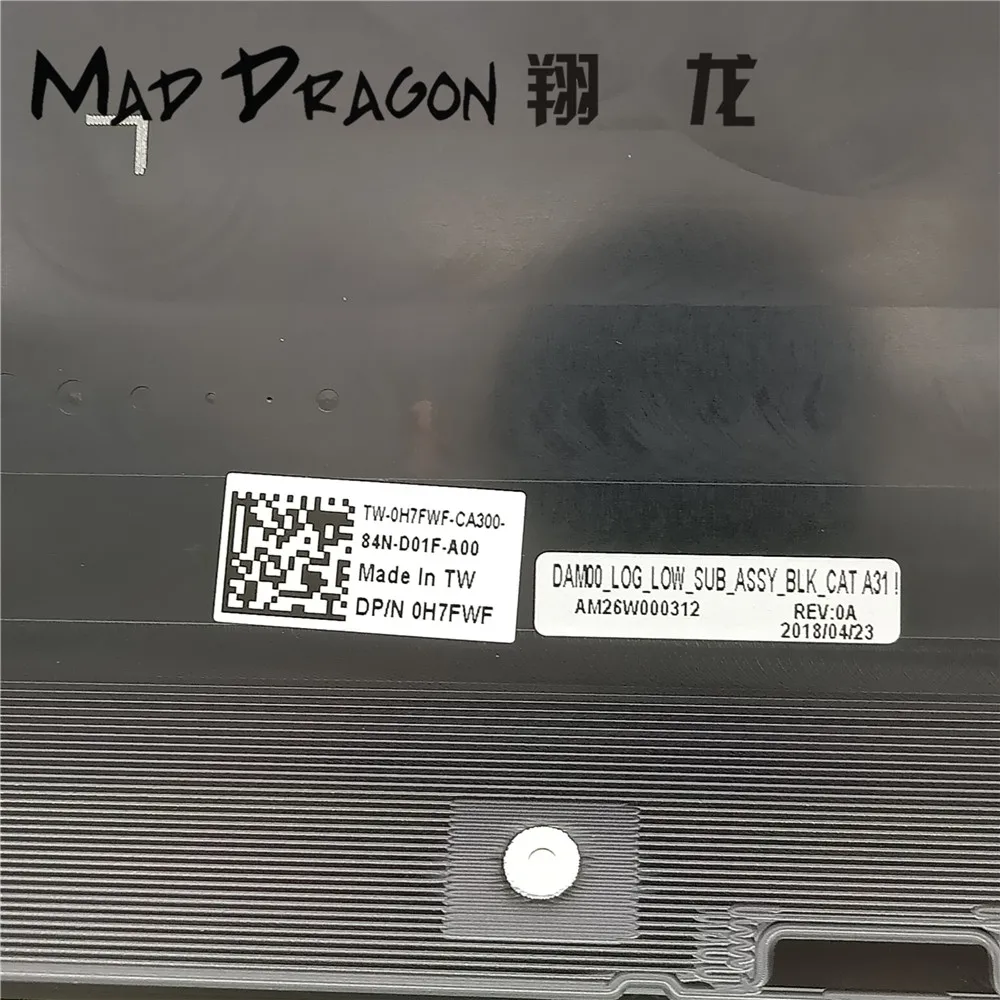 Бренд MAD DRAGON, ноутбук, новинка, черная Нижняя основа, Нижняя крышка для сборки Dell XPS 15 9570/Precision 5530 M5530 0H7FWF H7FWF