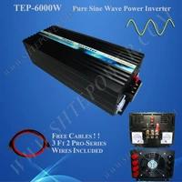 6000w 48vdc to 100v 240vac pure sine wave power inverter