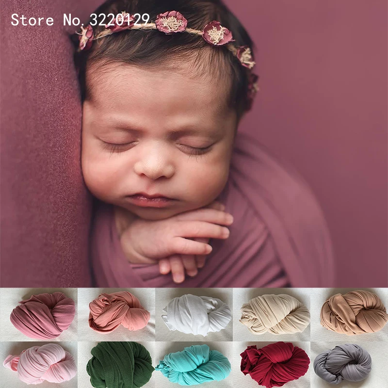 New 40*170 cm Stretch Double-Sided Wrap Newborn Photography Props Baby Photo Shoot Accessories Photograph For Studio