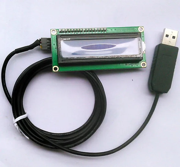 

Fast Free Ship Supports secondary development USB LCD1602 show English alphanumeric LCD screen display