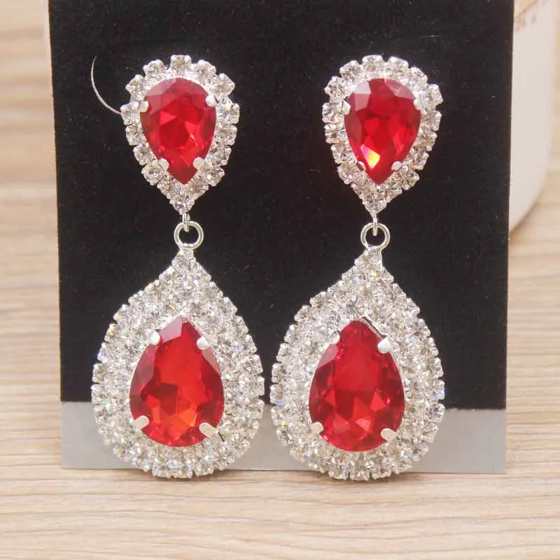 2019 популярные висячие серьги стразы золотые серебряные