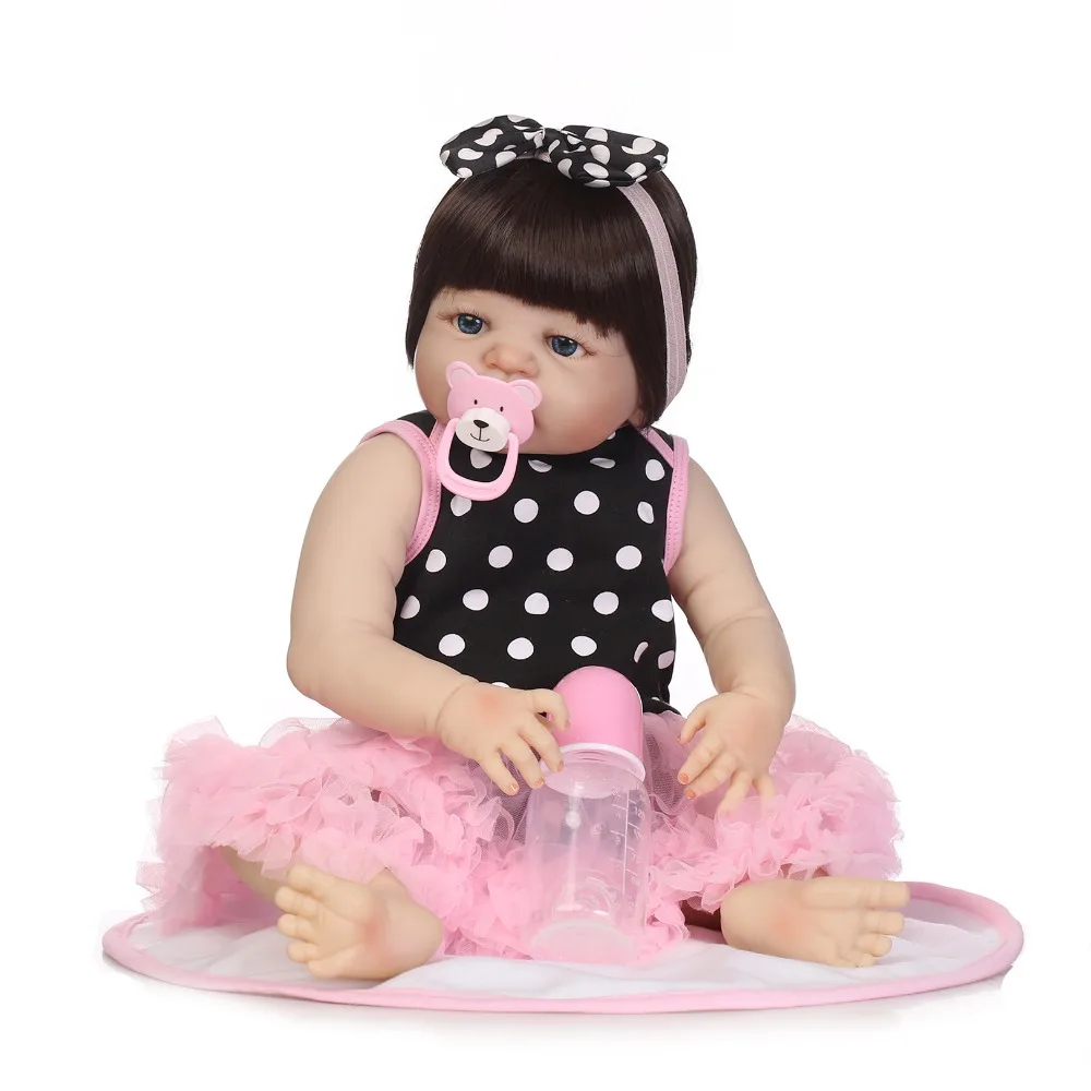 NPKCOLLECTION 19 &quotполностью силиконовая кукла для новорожденных девочек игрушки