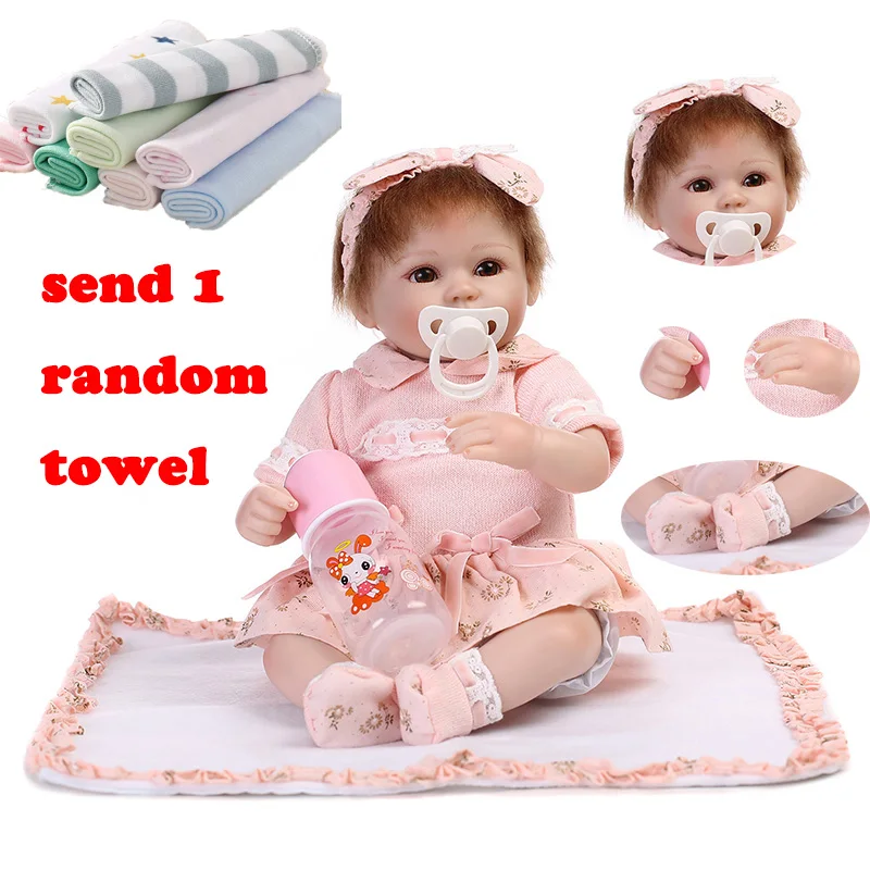 NPK 43 см Reborn Baby Doll Моделирование Реалистичная кукла младенец силиконовые куклы