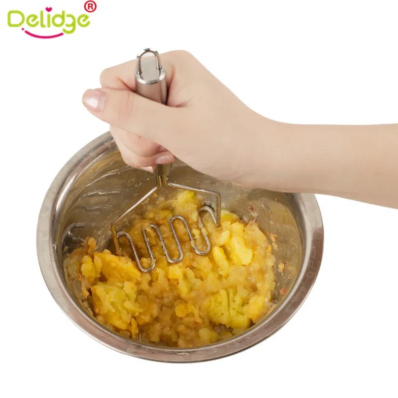 Delidge 1 шт. волнистый пресс для картофеля из нержавеющей стали пластина