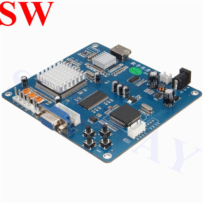 Новое поступление CGA в HDMI конвертер RGBS/CGA/EGA в HDMI конверсионная плата PCB для HD ЖК-монитора аркадная игра шкаф машина