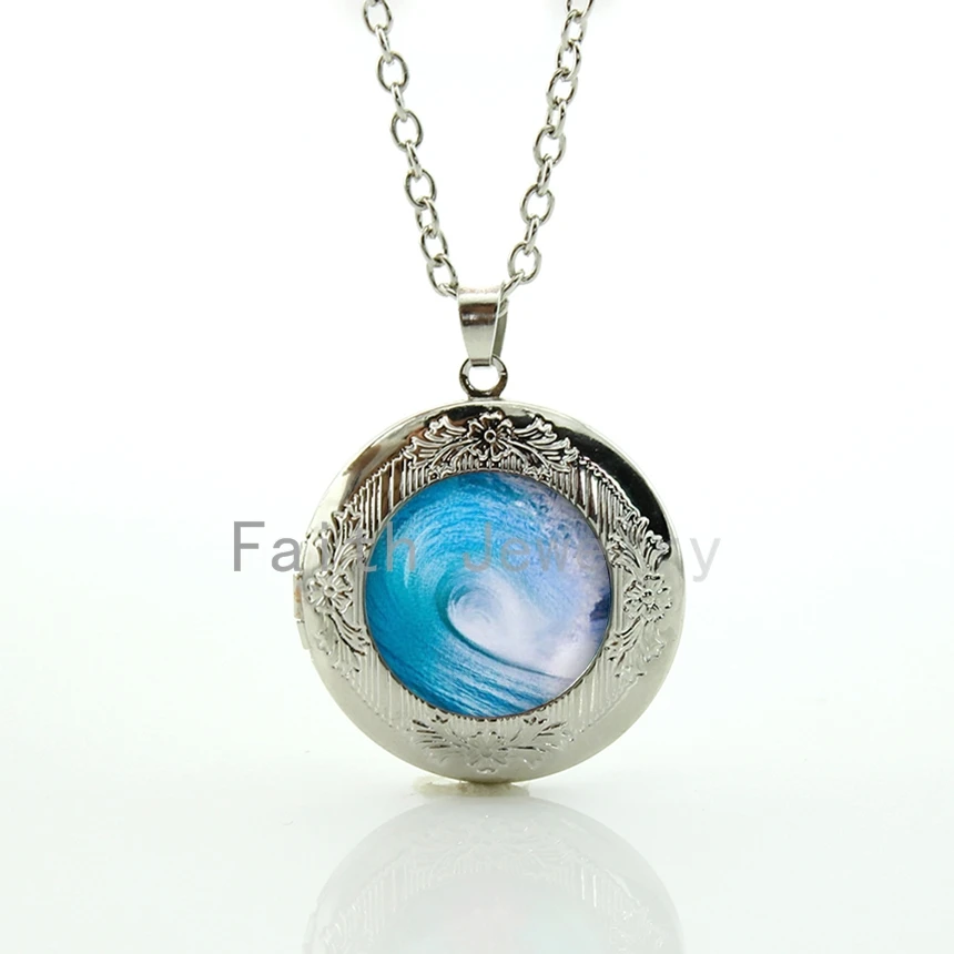 Модное летнее стильное синее морское волнистое Ювелирное Украшение в форме