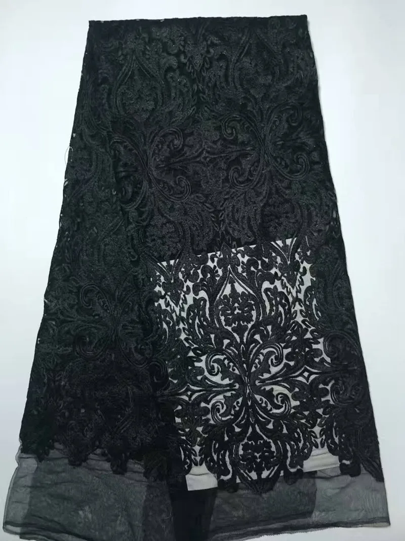 Африканский Кружево Ткань материал в нигерийском стиле зеленый цвет чистой тюль