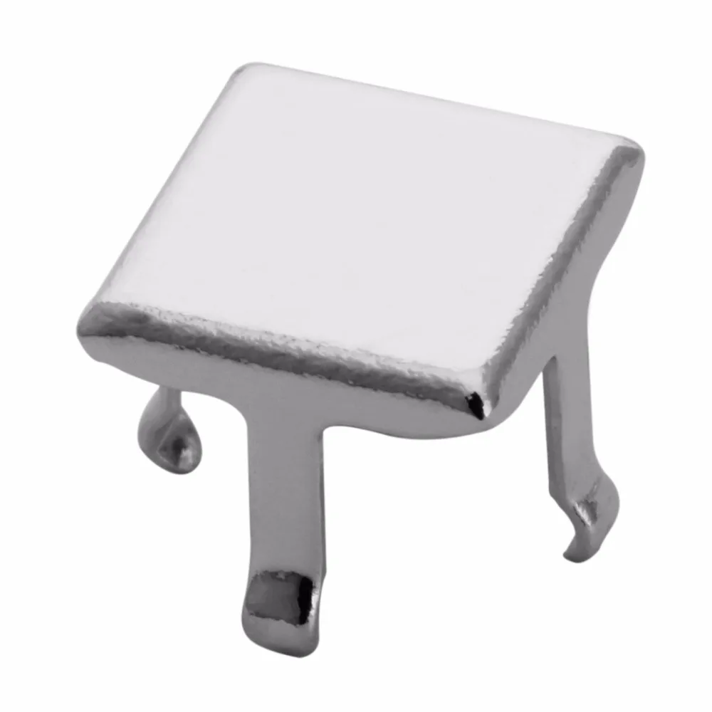 Мода 100 шт./лот медь золото серебро цвет квадратный металл пустая пришивка стразы