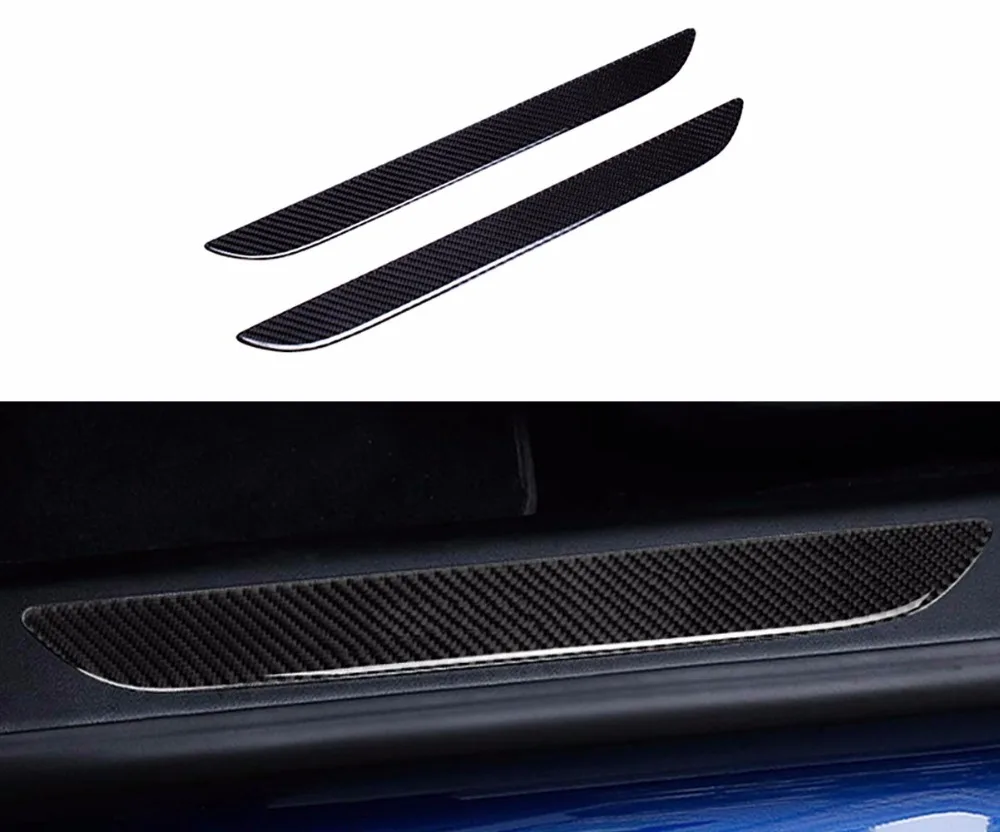 Тесла автомобиль углеродного волокна резиновые дверные пороги защита от обмотки