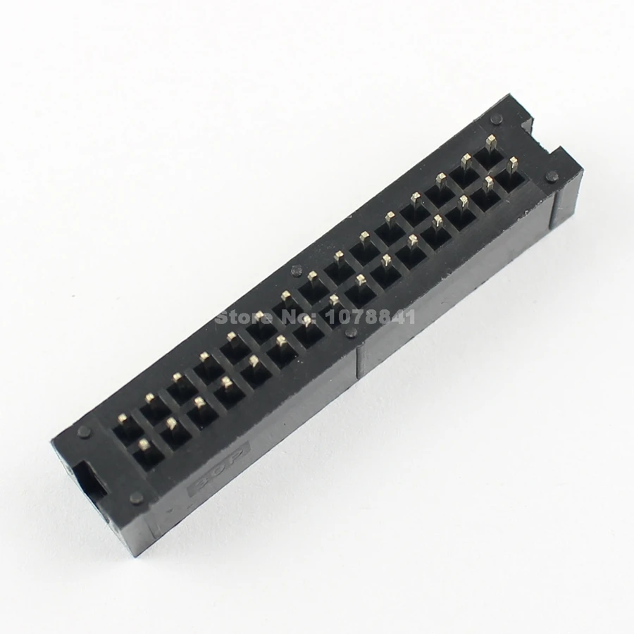 10 шт. 2 54 мм 2x15 Pin 30 прямой мужской окутанный PCB Заголовка коробки разъем IDC|socket