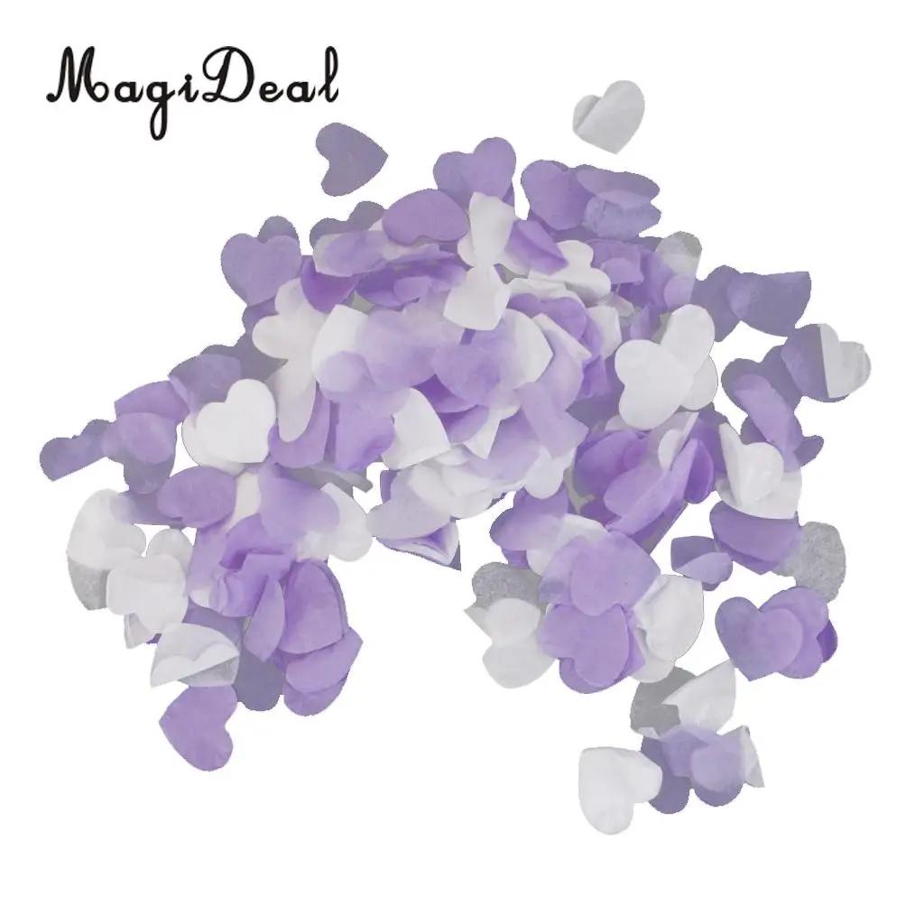 Свадебные и вечерние конфетти MagiDeal милые мини-бумажные с сердечками для свадьбы