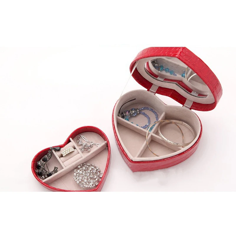 Кожаный ювелирный футляр Junejour Изысканный Классический чехол для макияжа