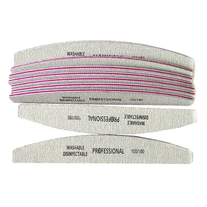 10 X Высокое качество ногтей шлифовальный пилка для ногтей 100180 Грит Луна стиль профессиональные пилки для ногтей Маникюр Педикюр Инструменты Аксессуары